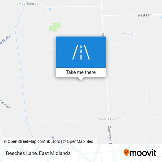 Beeches Lane map