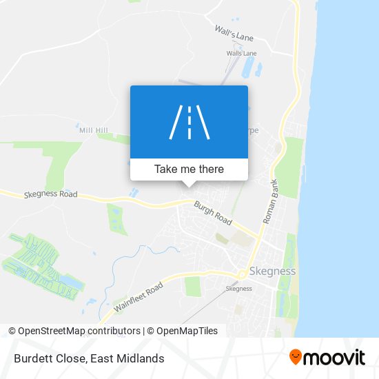 Burdett Close map