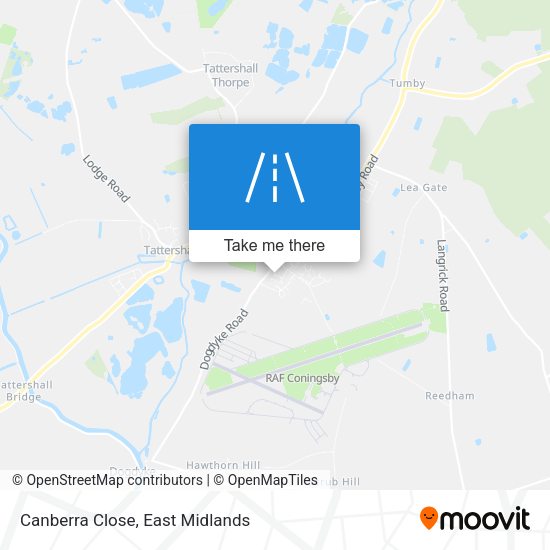 Canberra Close map