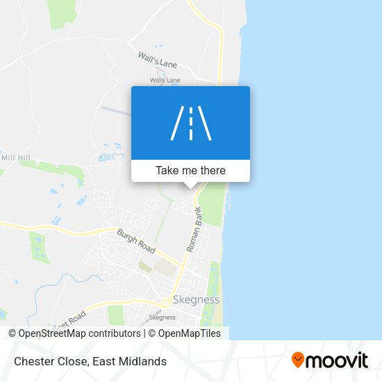 Chester Close map