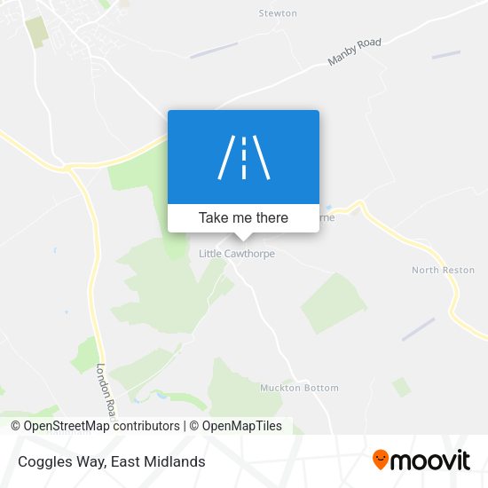 Coggles Way map