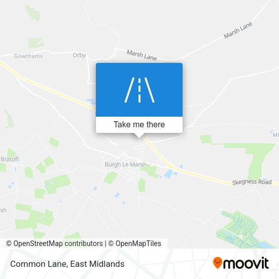 Common Lane map