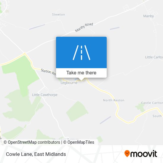 Cowle Lane map