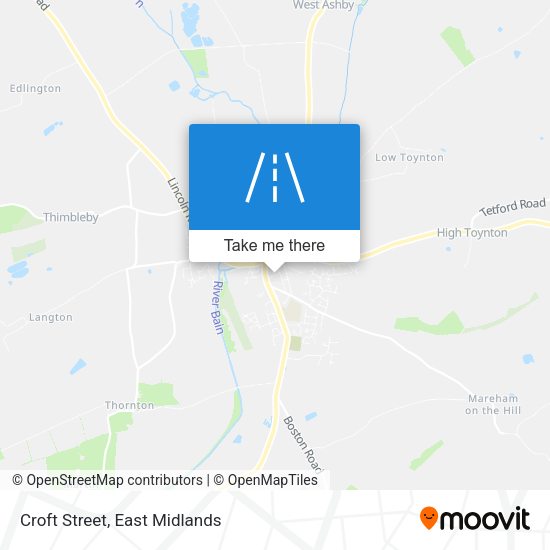 Croft Street map