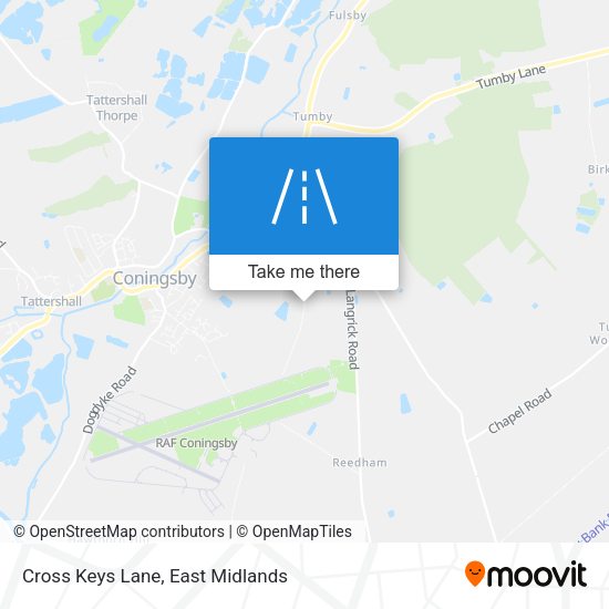 Cross Keys Lane map