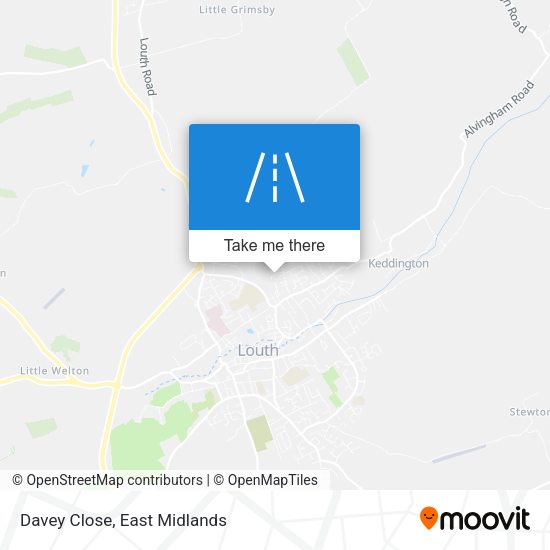 Davey Close map