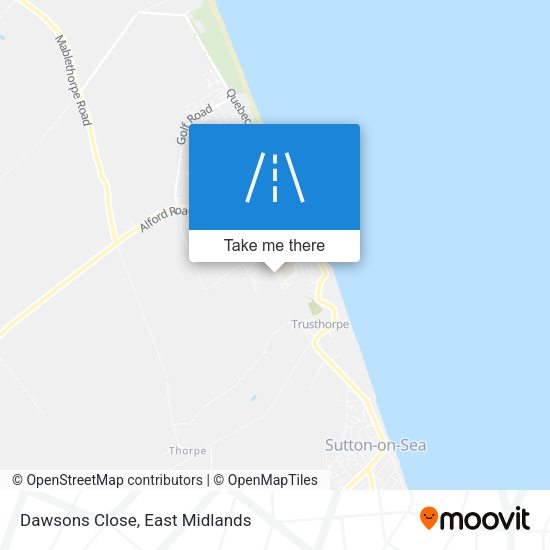 Dawsons Close map