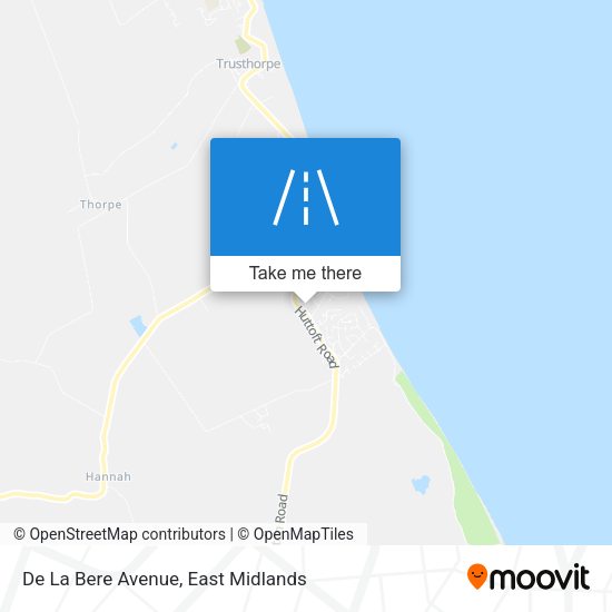 De La Bere Avenue map