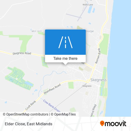 Elder Close map