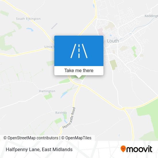 Halfpenny Lane map