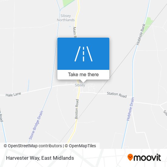 Harvester Way map