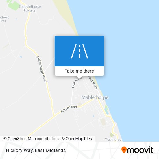 Hickory Way map