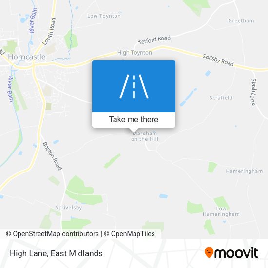 High Lane map