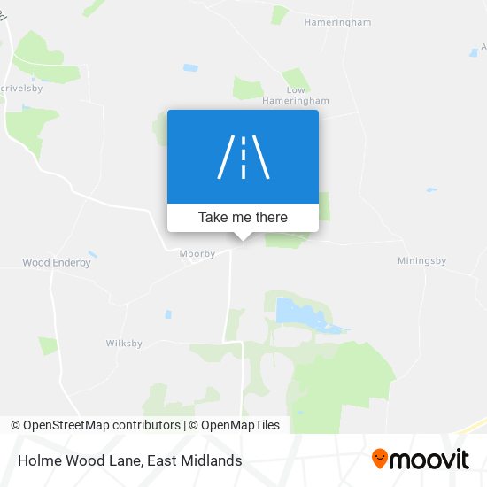 Holme Wood Lane map