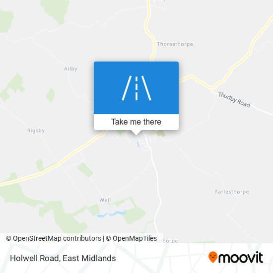 Holwell Road map