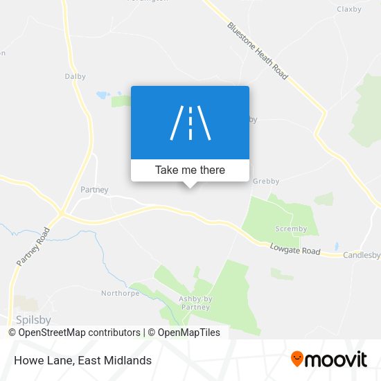 Howe Lane map