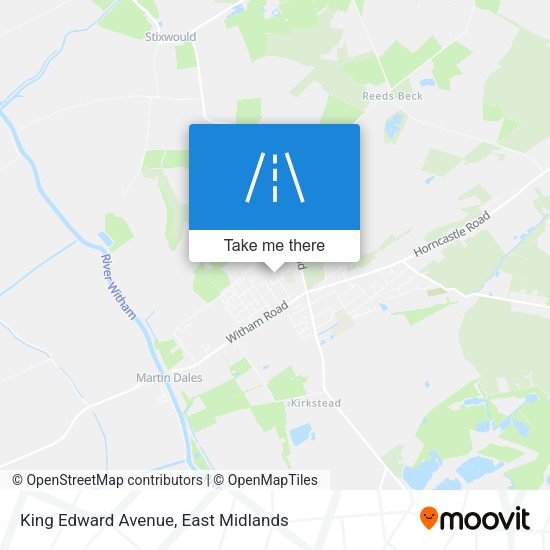King Edward Avenue map