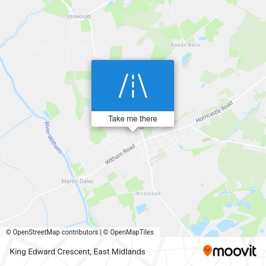 King Edward Crescent map