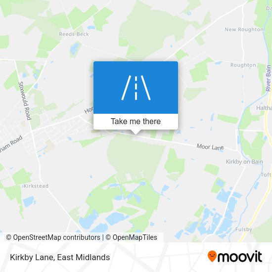 Kirkby Lane map
