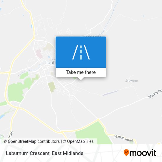 Laburnum Crescent map