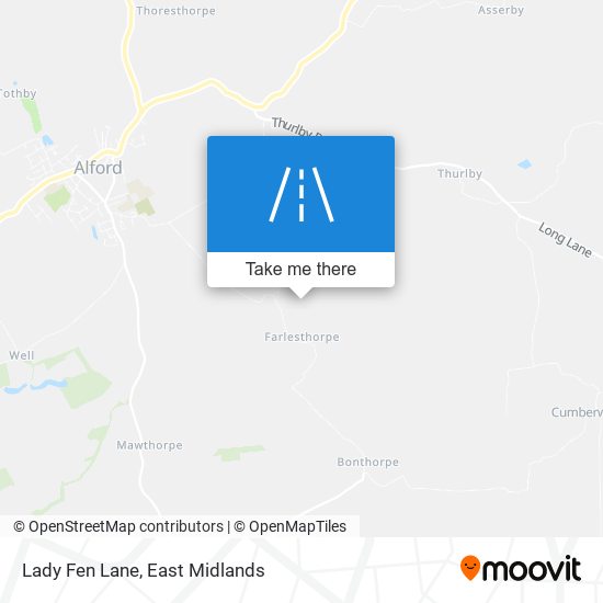 Lady Fen Lane map