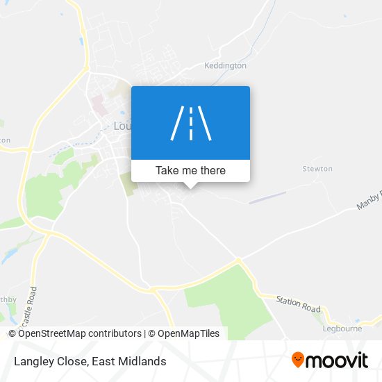 Langley Close map