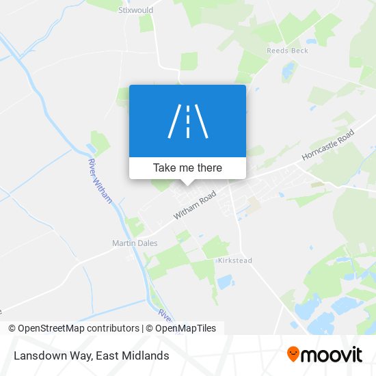 Lansdown Way map