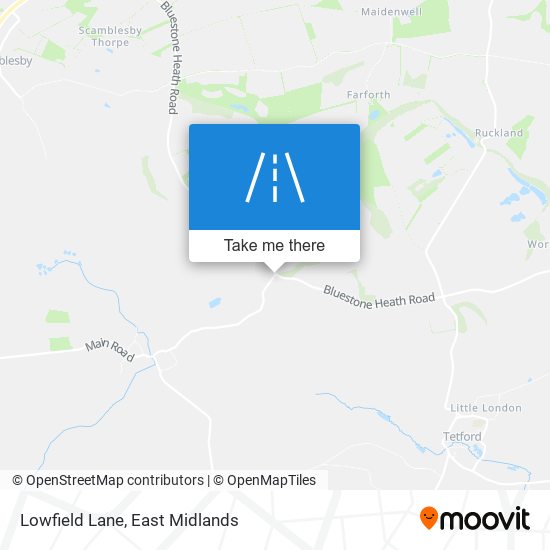 Lowfield Lane map