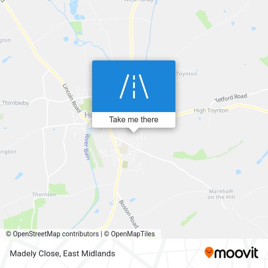Madely Close map
