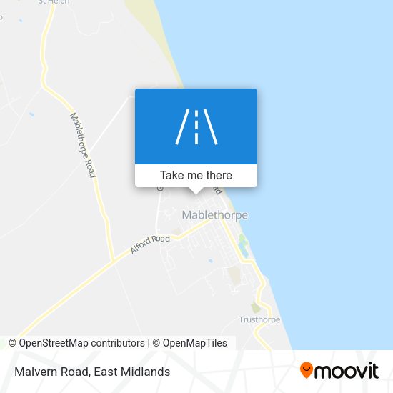 Malvern Road map