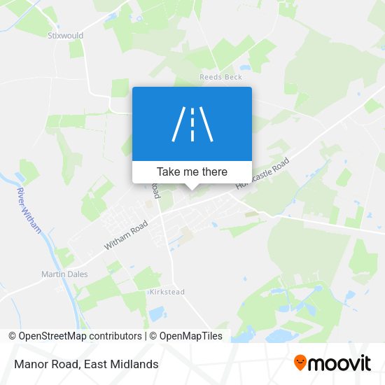 Manor Road map