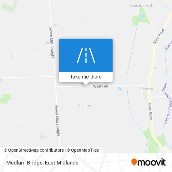 Medlam Bridge map