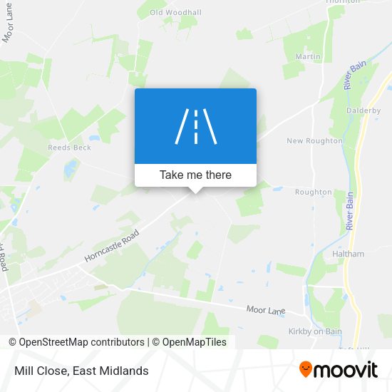 Mill Close map