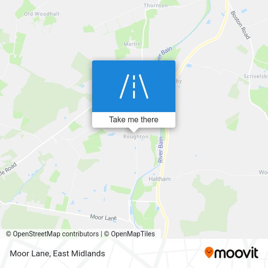 Moor Lane map