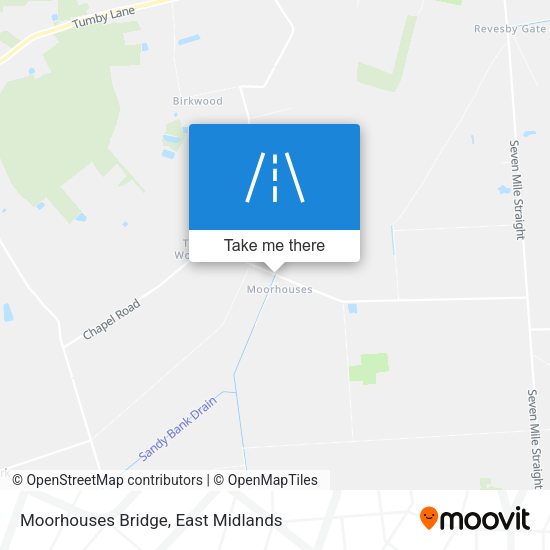 Moorhouses Bridge map