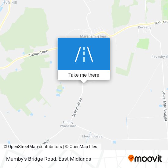 Mumby's Bridge Road map