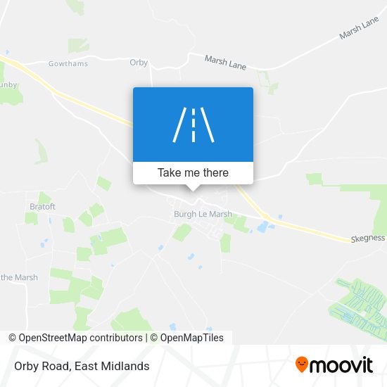 Orby Road map