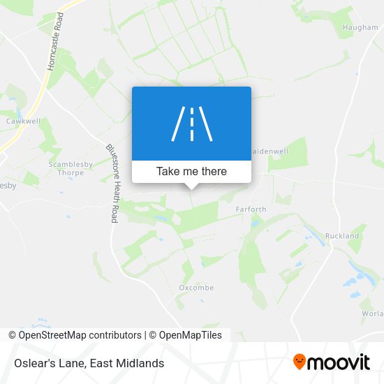 Oslear's Lane map