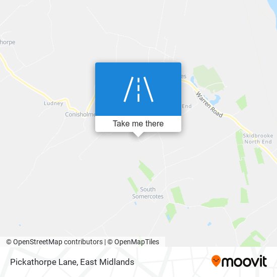 Pickathorpe Lane map