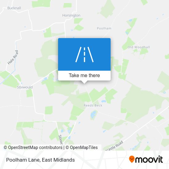 Poolham Lane map