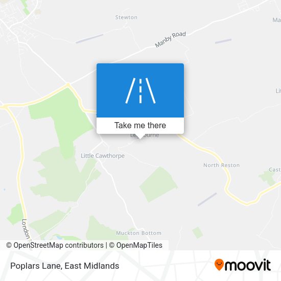 Poplars Lane map