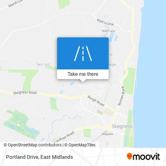 Portland Drive map