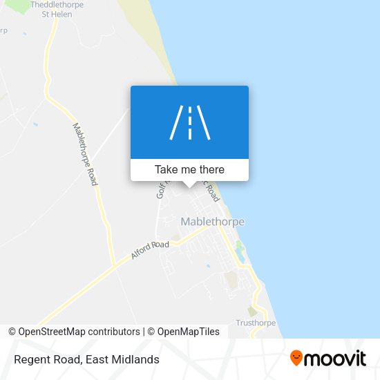 Regent Road map
