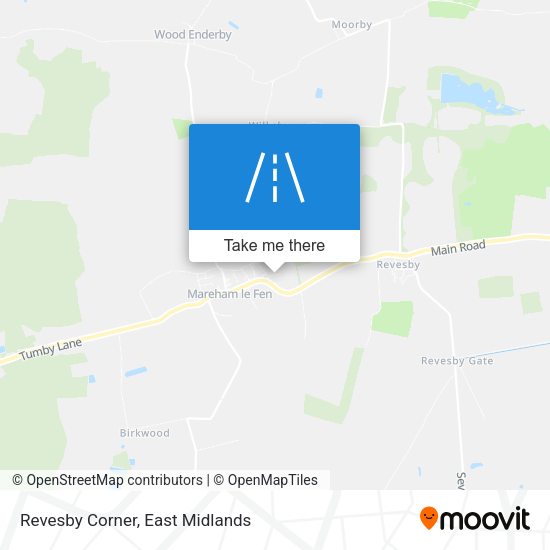 Revesby Corner map