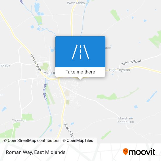 Roman Way map
