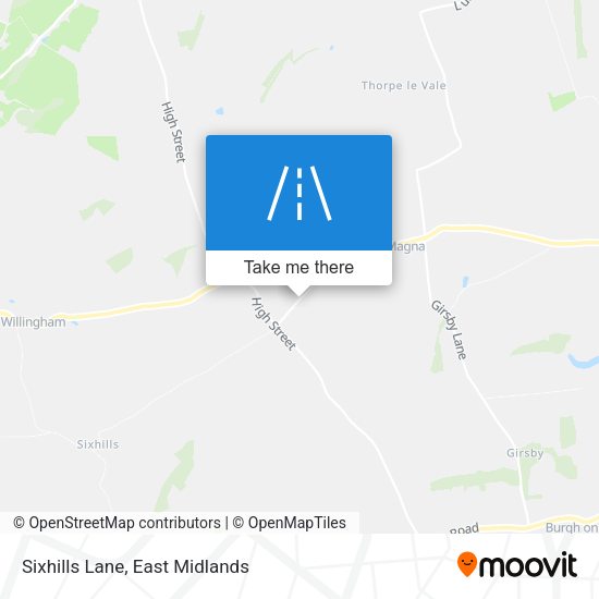 Sixhills Lane map