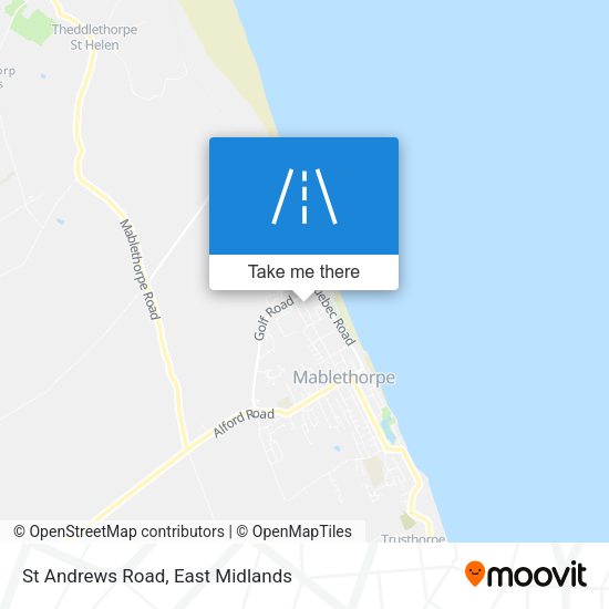 St Andrews Road map