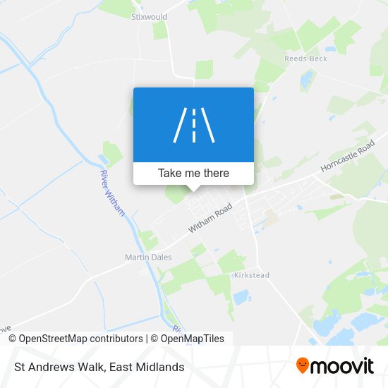 St Andrews Walk map