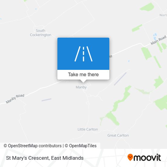 St Mary's Crescent map