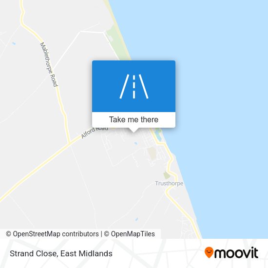 Strand Close map